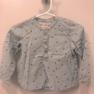 Girls Bonpoint blouse, size 18months